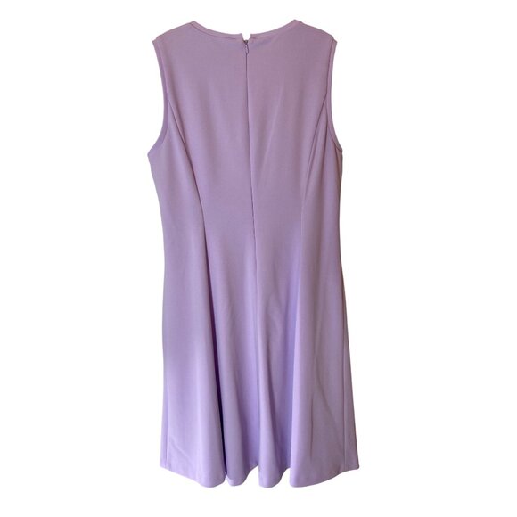 Chaps Sleeveless Lavender A-Line Dress Polyester/Spandex Size 12 - Picture 2 of 10